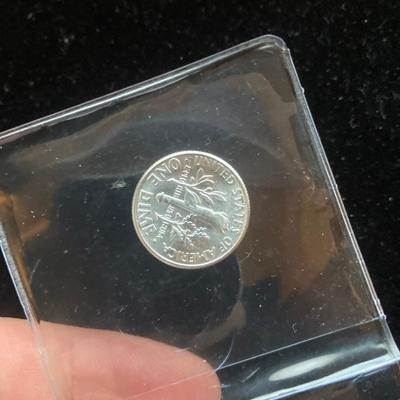 Pair of Brilliant Uncirculated 1964 Roosevelt Dimes – 1964-P – 90% Silver – Fresh Original Luster from Original Bank Roll