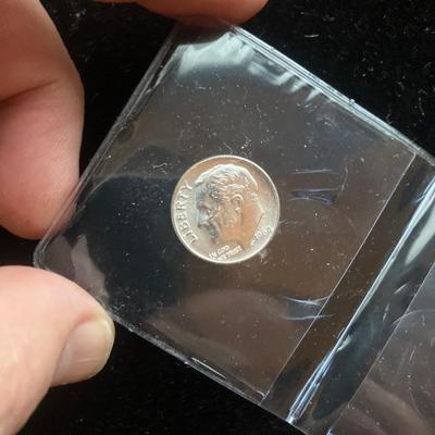 Pair of Brilliant Uncirculated 1964 Roosevelt Dimes – 1964-P – 90% Silver – Fresh Original Luster from Original Bank Roll