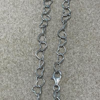 Sterling heart bracelet