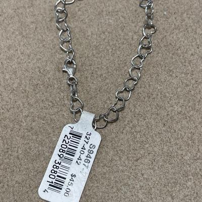 Sterling heart bracelet