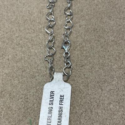 Sterling heart bracelet