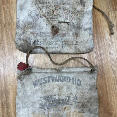 Vintage water bags