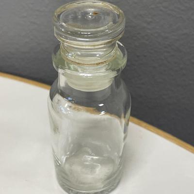 vintage glass apothecary