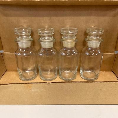 vintage glass apothecary
