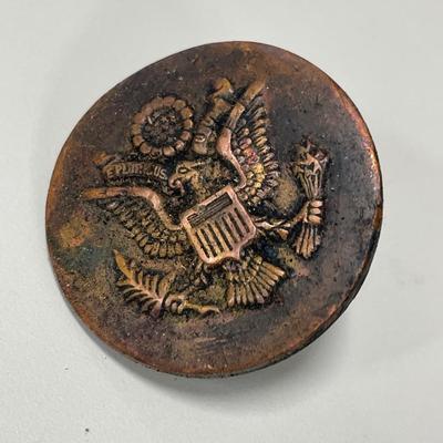 vintage U.S. Army Cavalry horse bridle rosette