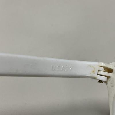 Vintage plastic sunglasses in zipper case