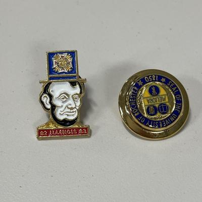 Vintage button and pin