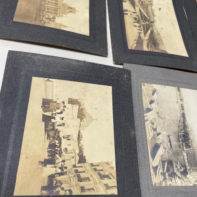 B&W photos on black card stock