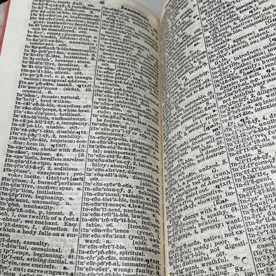 Vintage crayola crayons and Webster’s pocket dictionary