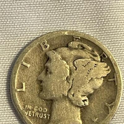 TWO MERCURY SILVER DIMES