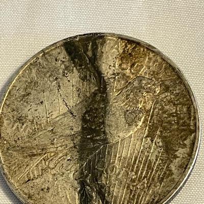 TWO 1922 PEACE SILVER DOLLARS