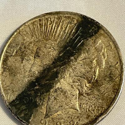 TWO 1922 PEACE SILVER DOLLARS