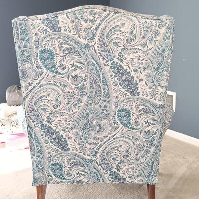 LOT 6: Pair of Wingback Armchairs