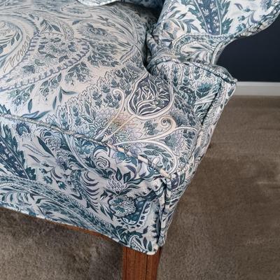 LOT 6: Pair of Wingback Armchairs