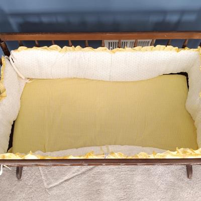 LOT 8: Vintage Wood Cradle