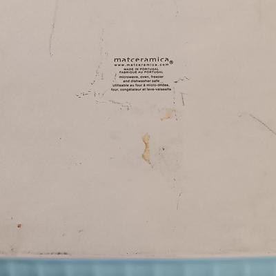 LOT 26: Bordallo Pinheiro Cabbage Bowl and Serving Plate, Matceramica Casserole Dish, Metal Scallop Plate & More