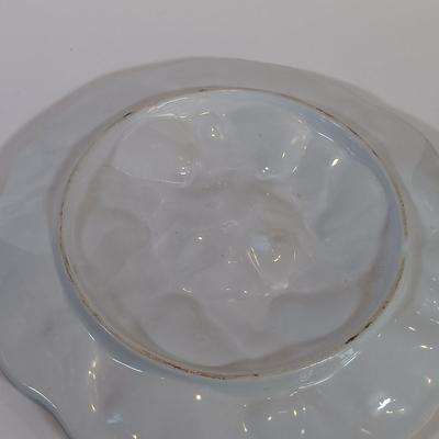 LOT 26: Bordallo Pinheiro Cabbage Bowl and Serving Plate, Matceramica Casserole Dish, Metal Scallop Plate & More