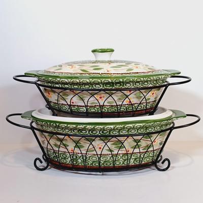 LOT 27: Temp-Tations Presentable Ovenware with Baskets