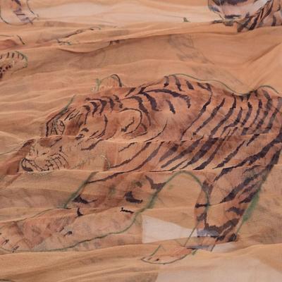 LOT 28: Metallic Gold Colored Handbag, Purple Sequined Scarf, Animal Print Scarf, and More Fashionable Scarves