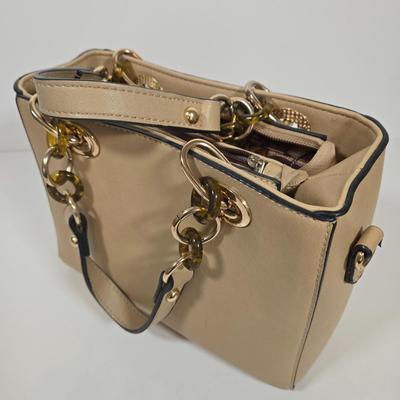 LOT 29: Beige Handbag, Christian Dior Scarf, Animal Print Scarves. and More