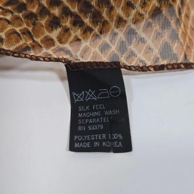 LOT 29: Beige Handbag, Christian Dior Scarf, Animal Print Scarves. and More