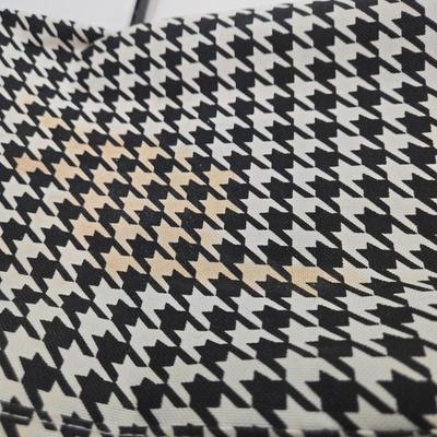 LOT 30: Houndstooth Canvas Rolling Duffle Bag, Two Jones New York Scarves, and More Black and White Scarves