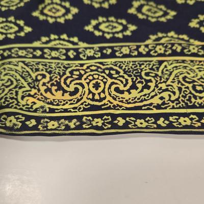 LOT 31: Fanny Bag Florence Italy, Pierre Cardin Paris Scarf, Colorful Yellow and Green Scarf, Real Estate Agent Scarf, and More