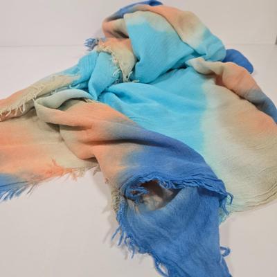 LOT 31: Fanny Bag Florence Italy, Pierre Cardin Paris Scarf, Colorful Yellow and Green Scarf, Real Estate Agent Scarf, and More