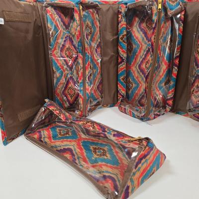 LOT 32: JM New York Travel Kit Including Sectioned Cases For Necessities, and Jewelry