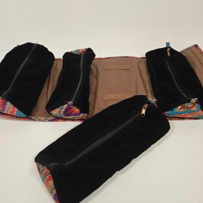 LOT 32: JM New York Travel Kit Including Sectioned Cases For Necessities, and Jewelry