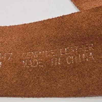 LOT 33: Tapestry Tote and Multiple Leather Belts