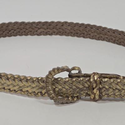 LOT 33: Tapestry Tote and Multiple Leather Belts