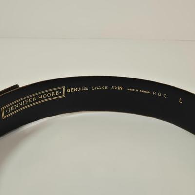 LOT 33: Tapestry Tote and Multiple Leather Belts