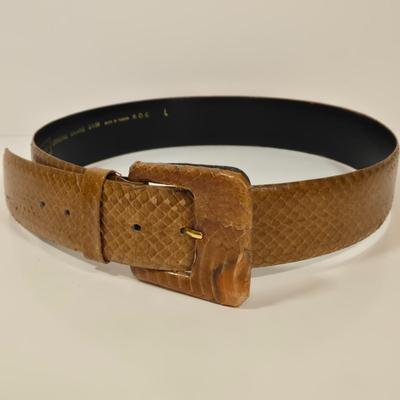 LOT 33: Tapestry Tote and Multiple Leather Belts