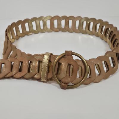 LOT 33: Tapestry Tote and Multiple Leather Belts