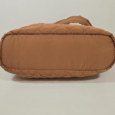 LOT 35: New with Tags Ah-Dorned New York Tote and Crossbody Bag, and Two Matching Scarves