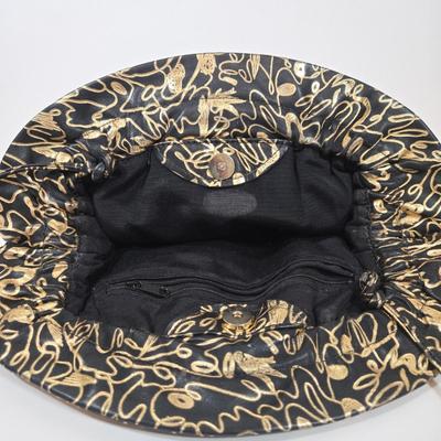 LOT 36: Two Evening Bags, Black Sequined Scarf with Fringe, and Two More Fashionable Scarves