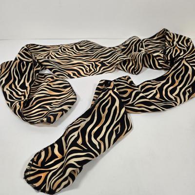 LOT 36: Two Evening Bags, Black Sequined Scarf with Fringe, and Two More Fashionable Scarves