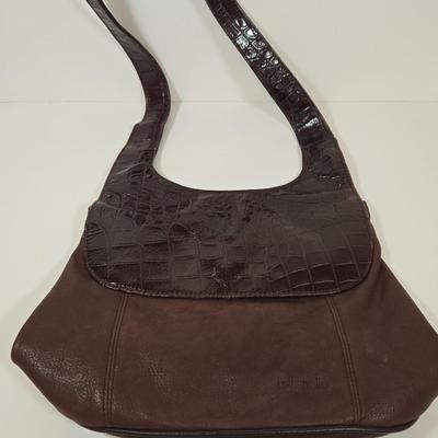 LOT 37: Tignanello Shoulder Bag. Nine West Handbag, and Fashion Scarves