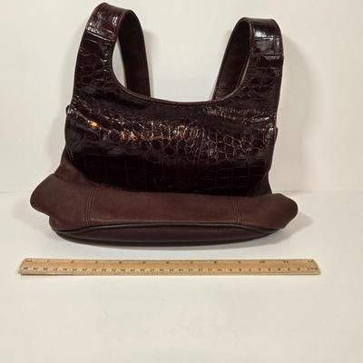 LOT 37: Tignanello Shoulder Bag. Nine West Handbag, and Fashion Scarves