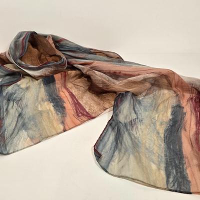 LOT 37: Tignanello Shoulder Bag. Nine West Handbag, and Fashion Scarves