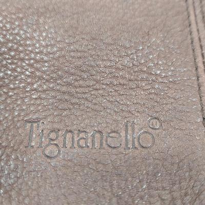 LOT 37: Tignanello Shoulder Bag. Nine West Handbag, and Fashion Scarves