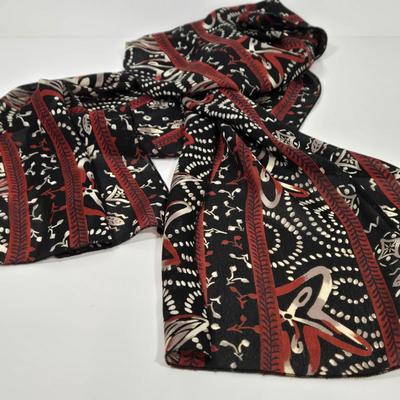 LOT 40: Kathy Van Zeeland Shoulder Bag with Gold-tone Hardware and Charms, Crossbody Bag, and Fashion Scarves