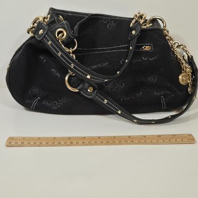 LOT 40: Kathy Van Zeeland Shoulder Bag with Gold-tone Hardware and Charms, Crossbody Bag, and Fashion Scarves