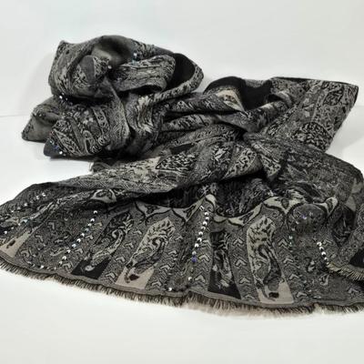 LOT 41: Scarf Hanger, Nordstrom Book 40 Ways To Tie a Scarf. and Three Fashionable Scarves