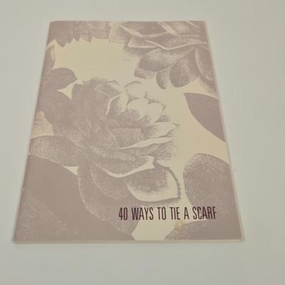 LOT 41: Scarf Hanger, Nordstrom Book 40 Ways To Tie a Scarf. and Three Fashionable Scarves