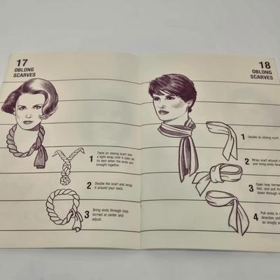LOT 41: Scarf Hanger, Nordstrom Book 40 Ways To Tie a Scarf. and Three Fashionable Scarves