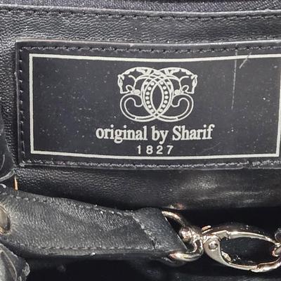 LOT 45: Sharif Woven Sachel Bag, Bueno Shoulder Bag, Fishnet Fringed Scarf, Real Estate Agent Scarf, and Flowered Scarf