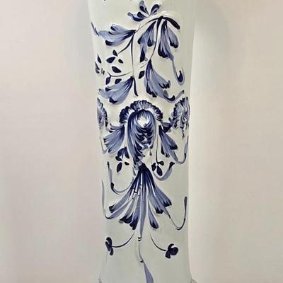 LOT 50: Jardiniere Planter on Pedestal/Hand Made in Portugal. Can Also Be Separated as a Vase and Planter