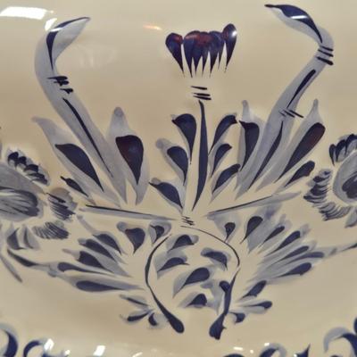 LOT 50: Jardiniere Planter on Pedestal/Hand Made in Portugal. Can Also Be Separated as a Vase and Planter